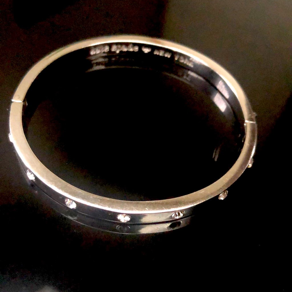 Kate Spade Henged Rhinestone Bangle - Small Wrist